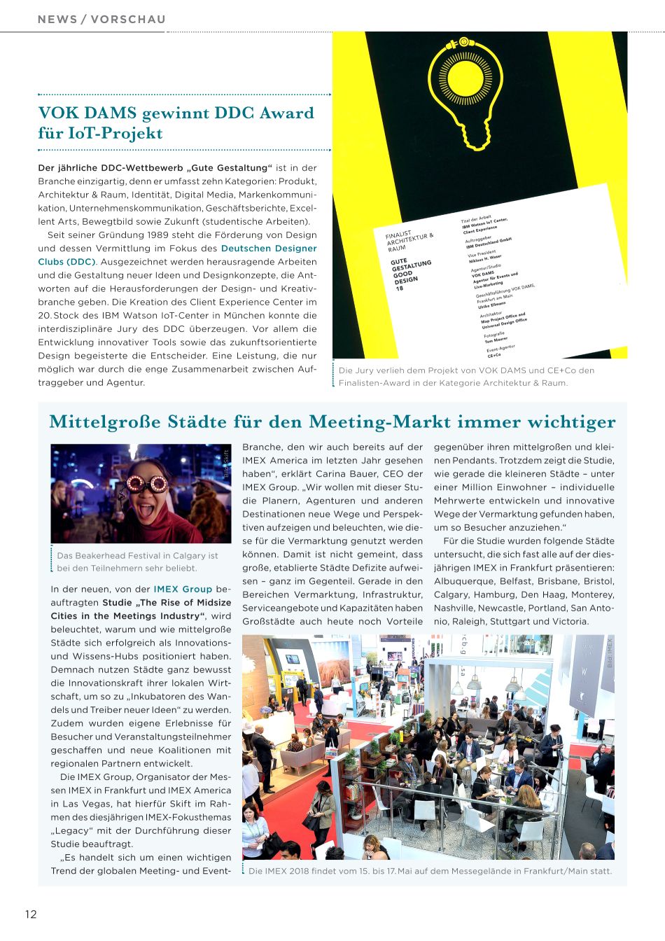 Mittelgroße Städte Meeting-Markt