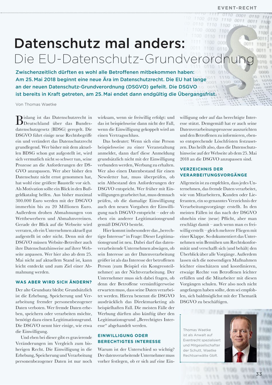 EVENT-RECHT Datenschutz anders