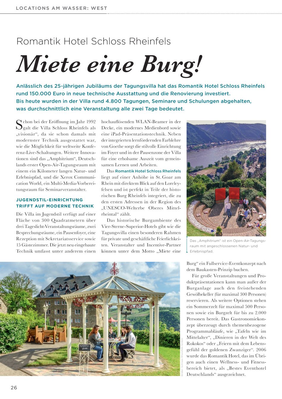 LOCATIONS AM WASSER: WEST