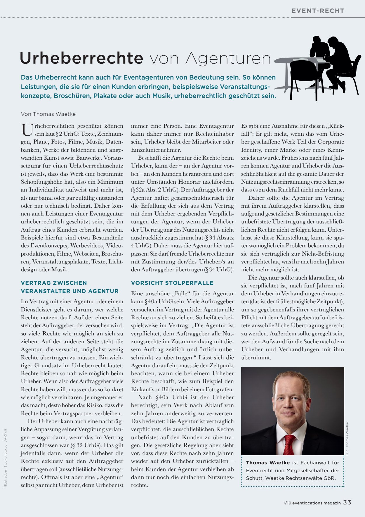EVENT-RECHT Urheberrechte Agenturen
