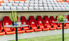 München: Allianz Arena - Spielfeldrand