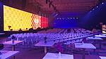 Tagung mit großer LED Leinwand