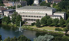 Mülheim an der Ruhr: Kultur- und Kongresszentrum Stadthalle - Luftbild Kultur-und Kongresszentrum Stadthalle
