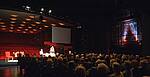 Theatersaal, Tagung auf Bühne