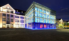 Karlsruhe: ZKM  - Zentrum für Kunst und Medien - ZKM Kubus Nacht 3