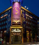 Stage Theater Neue Flora Haupteingang ALADDIN Banner