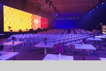 Tagung mit großer LED Leinwand